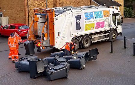 Black refuse bins are exchanged for smaller ones in Bradley Stoke.